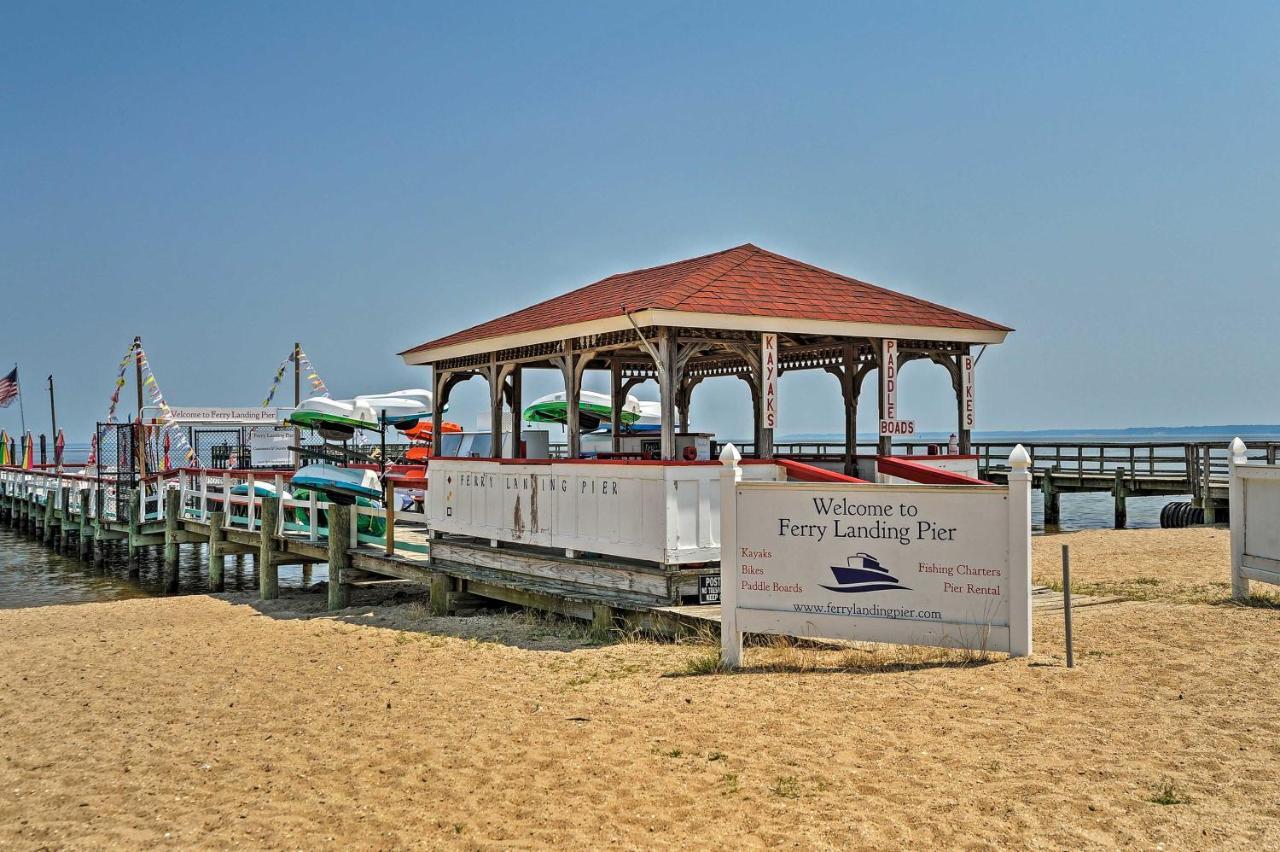 The Blue Crab Cottage - 3 Blocks From The Beach! كولونيال المظهر الخارجي الصورة